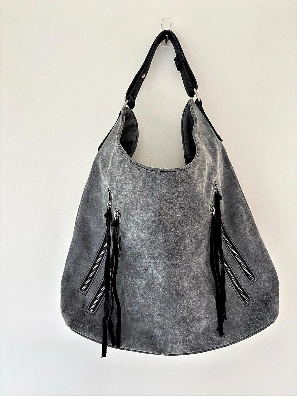 SHIRALEAH Gray Hobo Bag